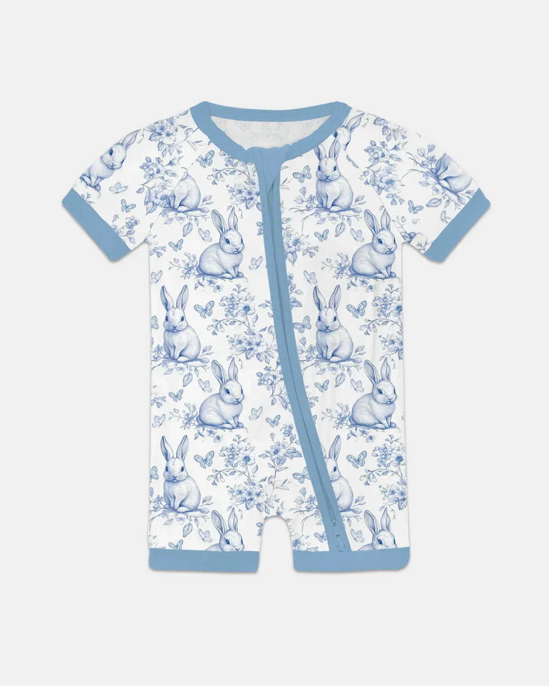 Easter Chinoiserie Toile de Jouy Bamboo Shorty Zippy