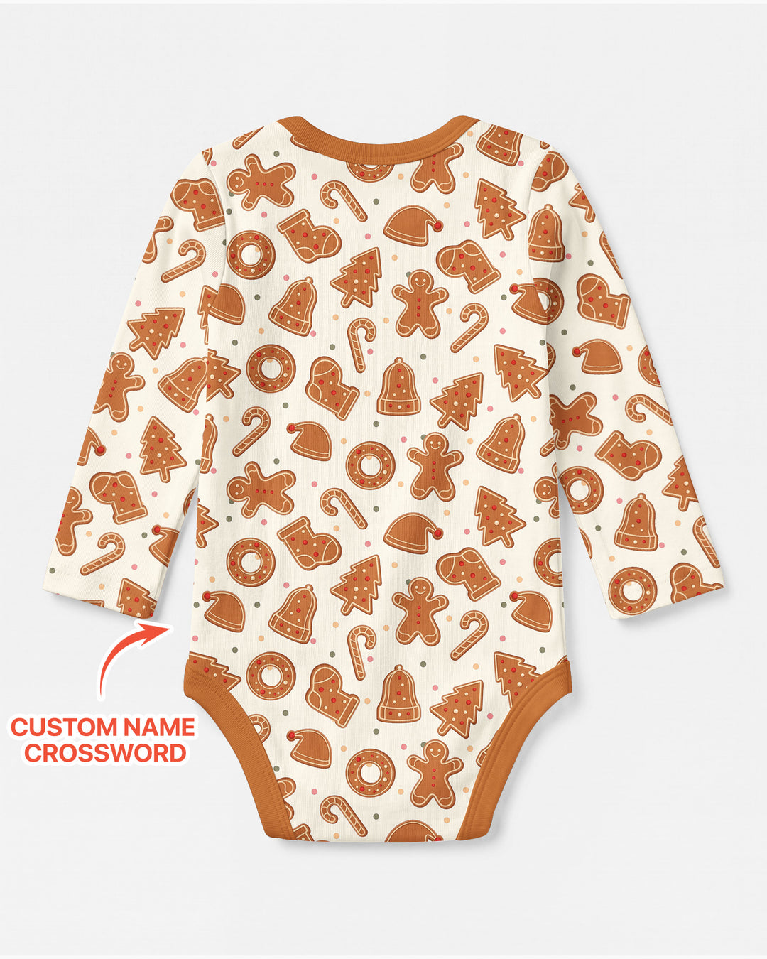 Custom Crossword Cookie Crew Bamboo Bodysuit