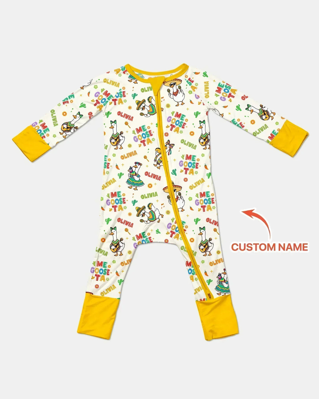 Custom name Me Goose-ta Bamboo Convertible Zippy