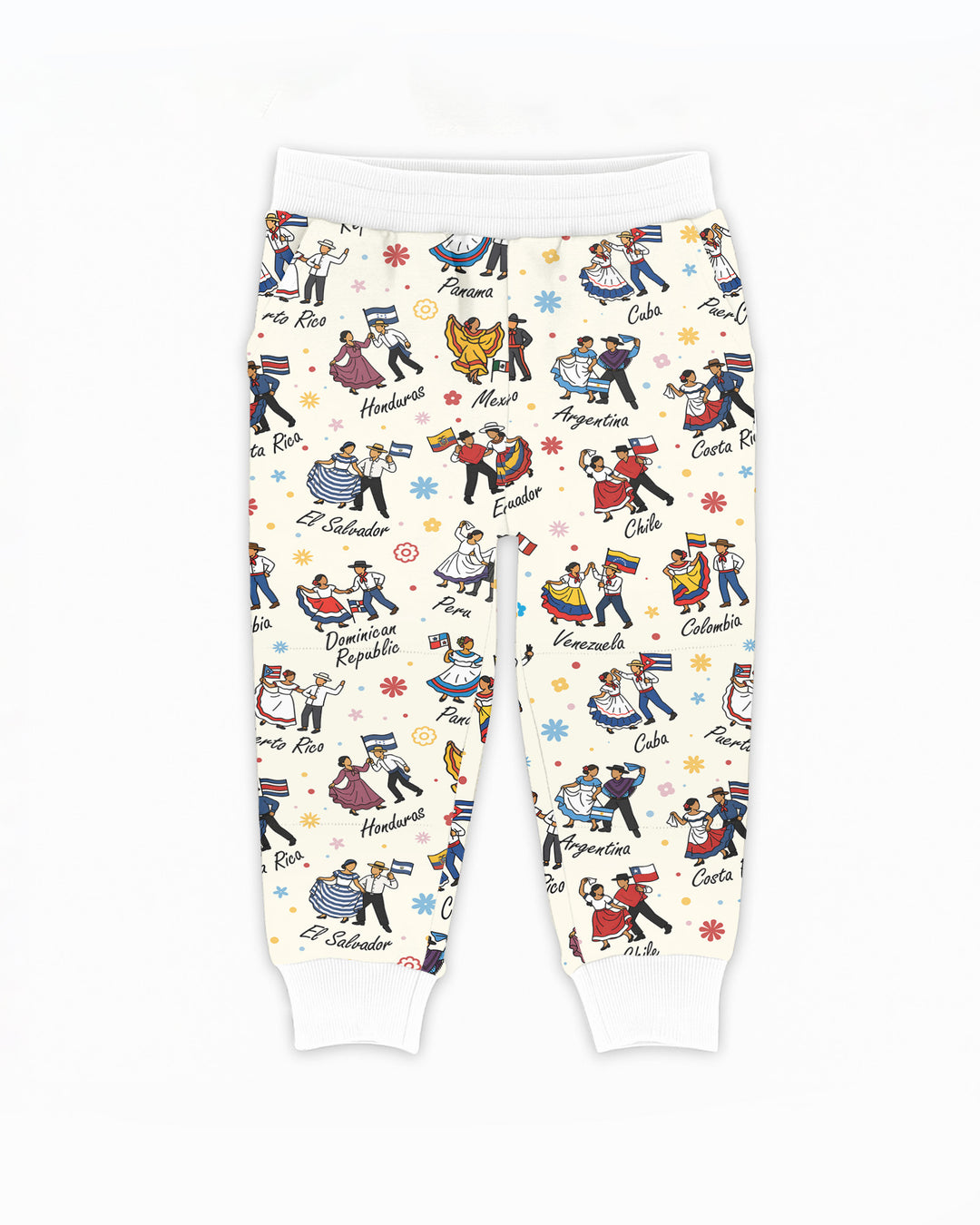 Hispanic Traditional Folkloric Dress Bamboo Jogger