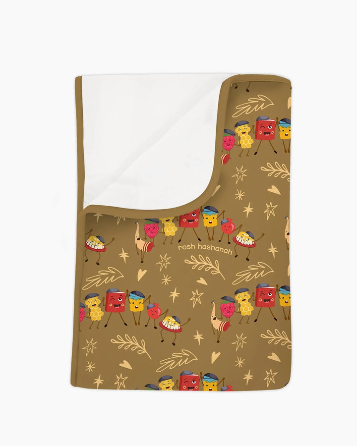 Let's Celebrate Rosh Hashanah Bamboo Blanket