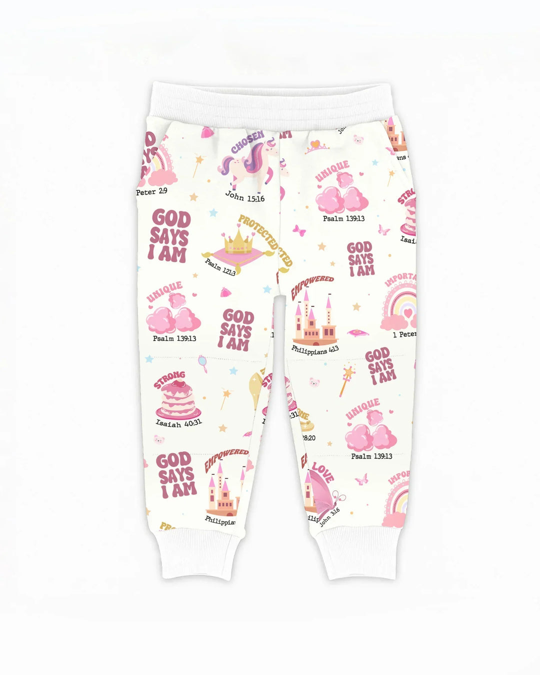 God Says I Am Girl Bamboo Jogger