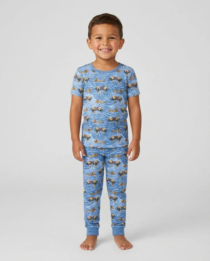 It's Lake Time Bamboo Two Piece Short Sleeve Pajama Set