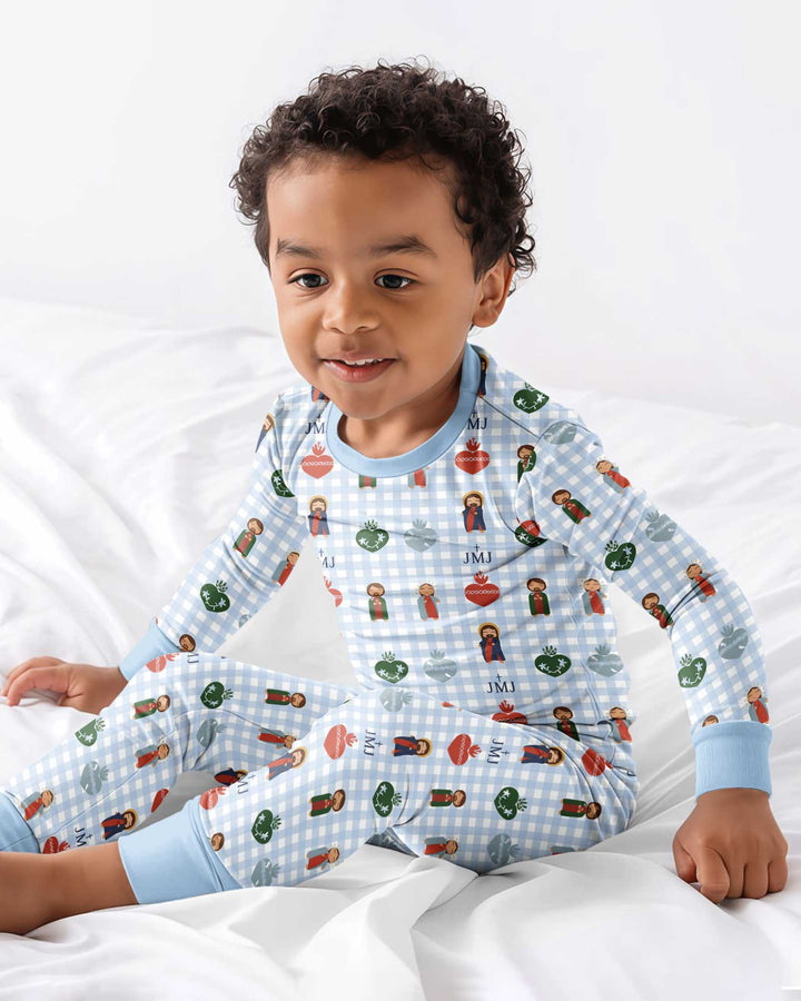 Template Bamboo Two Piece Long Sleeve Pyjamas Set