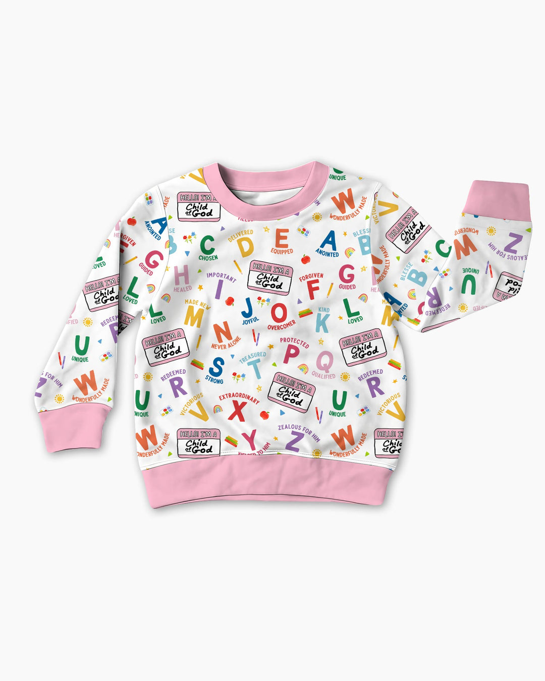 I'm A Child Of God ABCs Bamboo Crewneck Sweatshirt