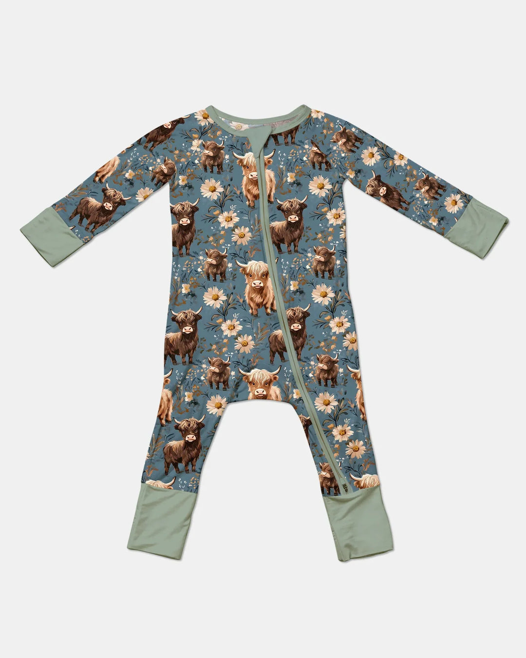 Majestic Highland Cows Family Matching Bamboo Convertible Zippy