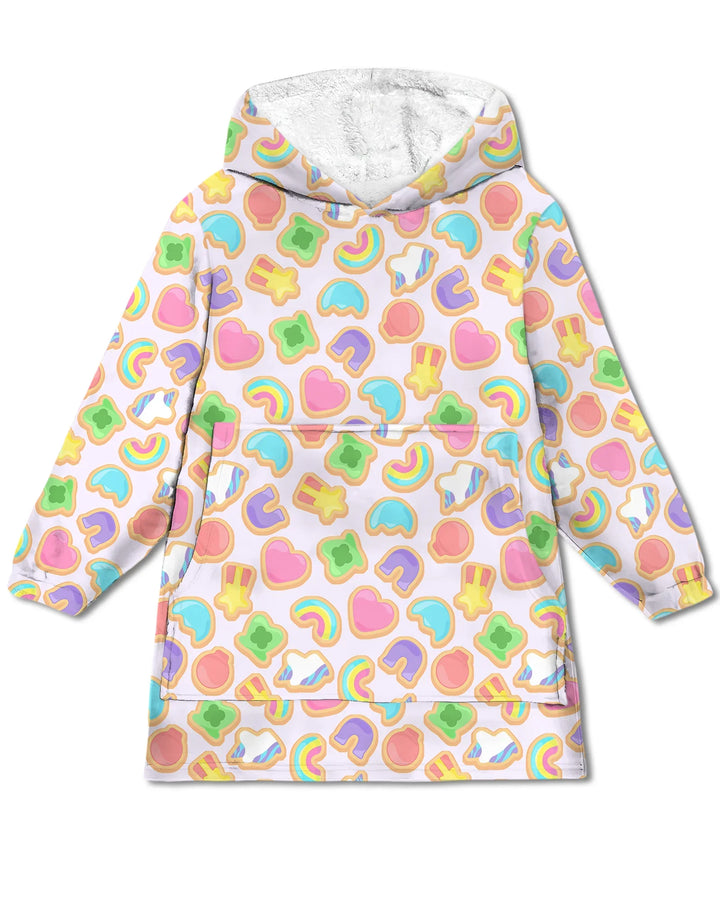 Lucky Marshmallow Cookies Bamboo Blanket Hoodie