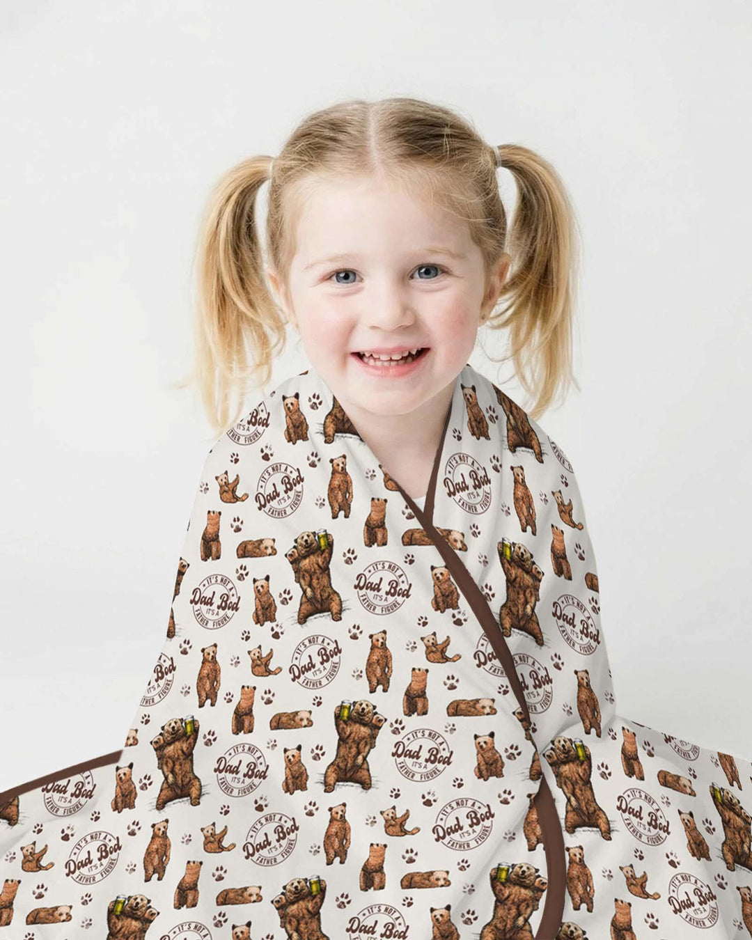 Daddy Bear It's Not A Dad Bod Bamboo Blanket
