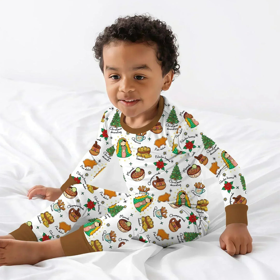 Abuelita and Pan Dulce Season Bamboo Two Piece Long Sleeve Pajama Set