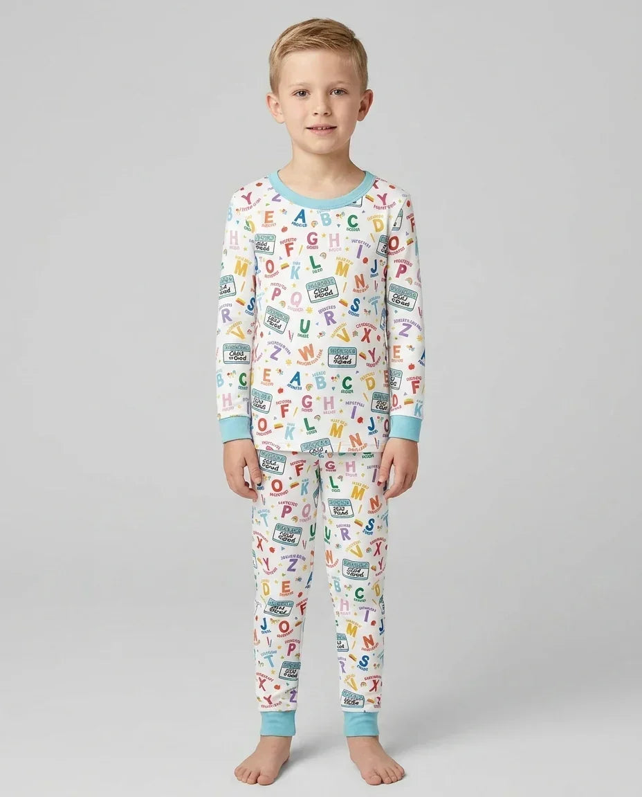 I'm A Child Of God ABCs Bamboo Two Piece Long Sleeve Pajama Set