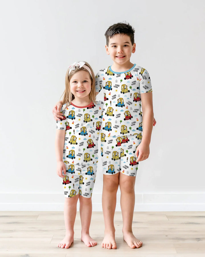 Honk Honk Silly Goose Bamboo Two Piece Short Sleeve Shorts Pajama Set