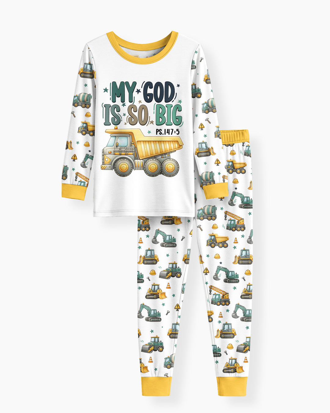 Template Bamboo Two Piece Long Sleeve Pyjamas Set