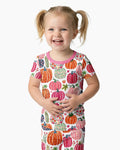 Pumpkin Patch Party Bamboo Two Piece Short Sleeve Pajama Set