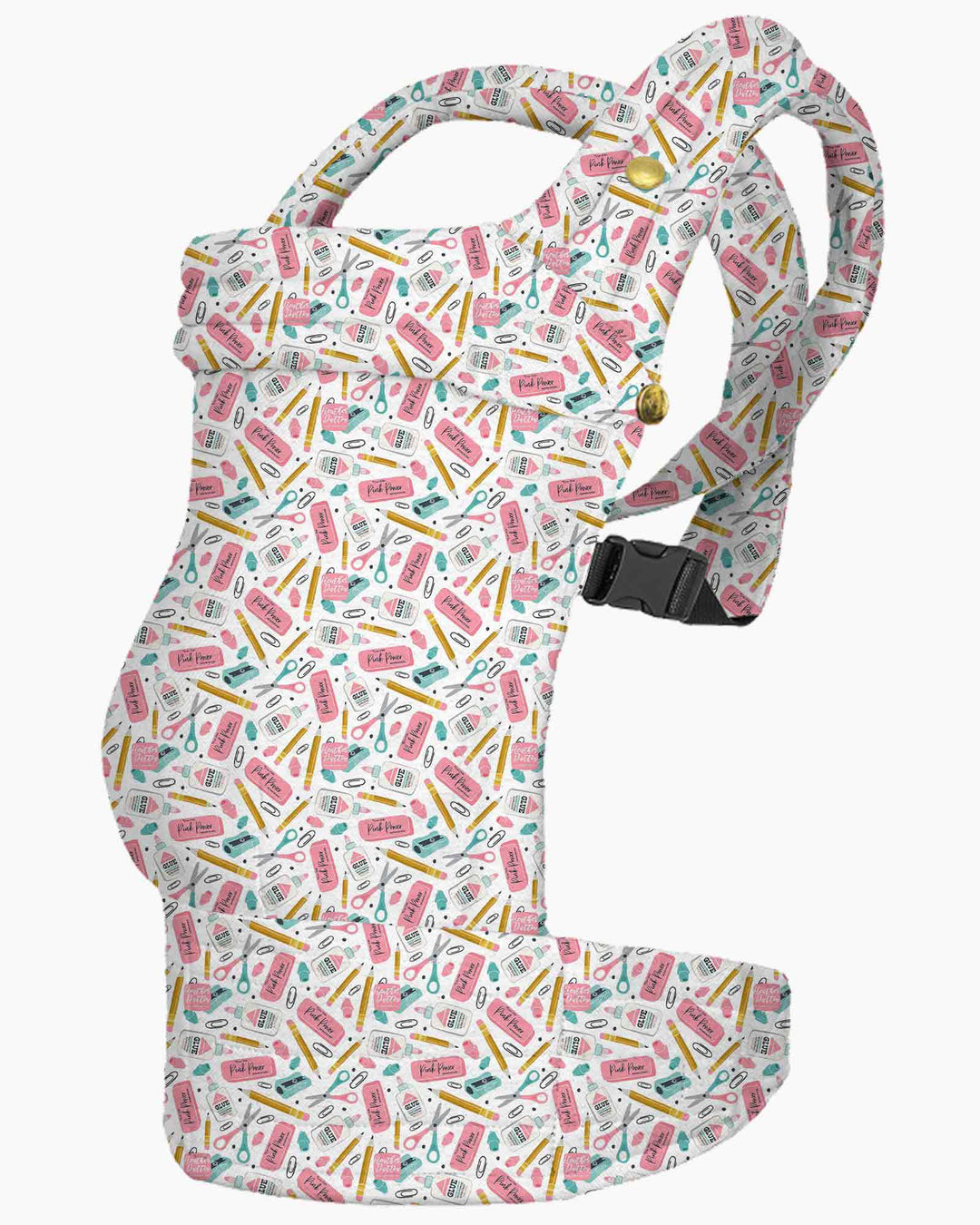 Pink Power School Supplies Baby Carrier