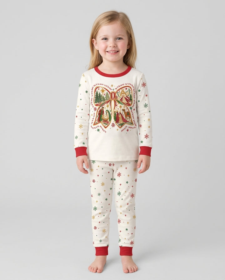 Joy To The World  Bamboo Two Piece Long Sleeve Pajama Set