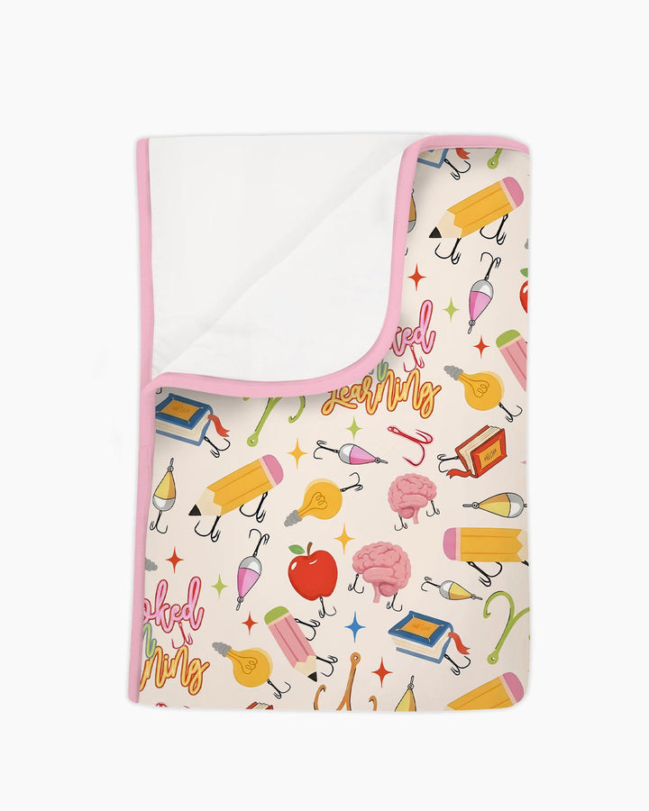 Hooked on Learning Bamboo Blanket