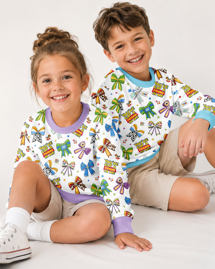 Magical Mirror Bow Bamboo Crewneck Sweatshirt