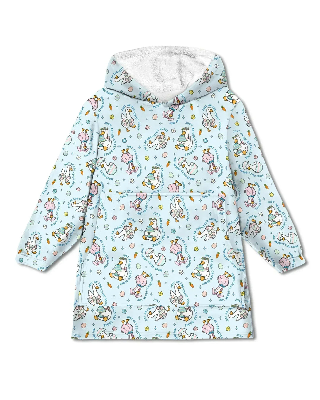 Easter Silly Goose Wearable Bamboo Blanket Hoodie