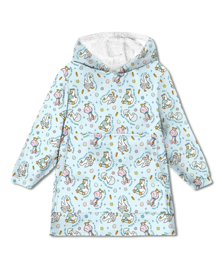 Easter Silly Goose Wearable Bamboo Blanket Hoodie