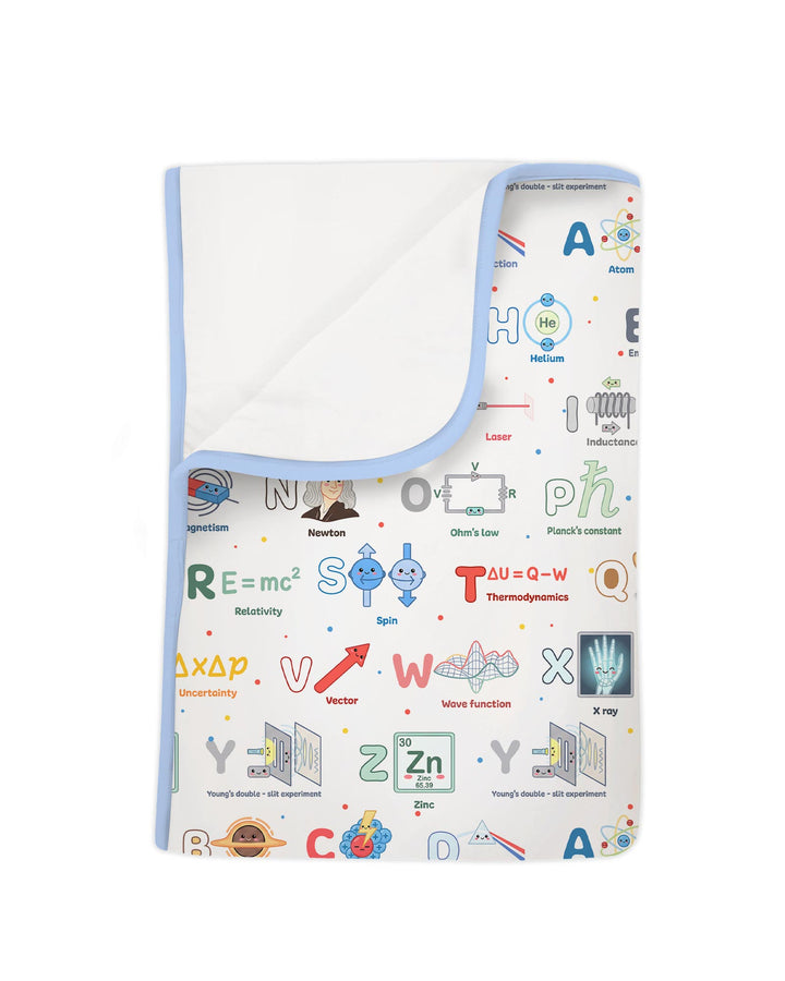 The Physics Alphabet Bamboo Blanket