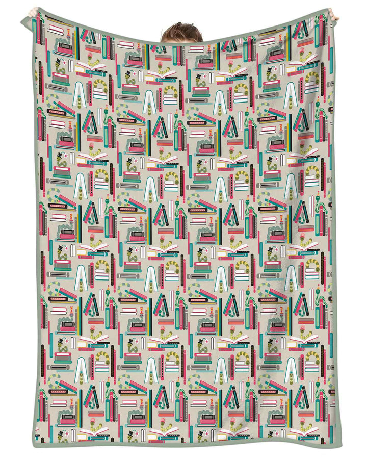 Bookworm Adventures Bamboo Blanket
