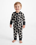 Moody Black Cats in Black and White Bamboo Convertible Zippy