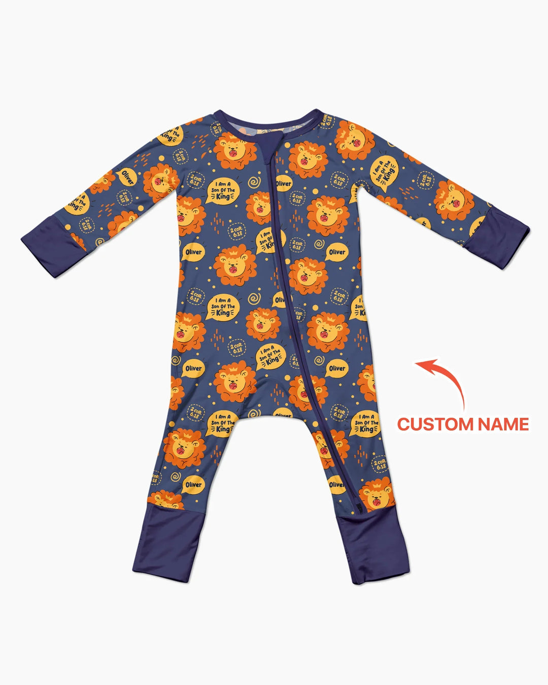 I Am A Son Of The King Custom Name Convertible Zippy