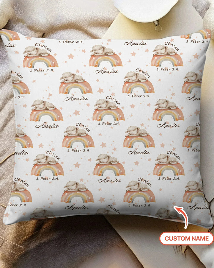 Chosen As His Own Custom Name Bamboo Pillow Case