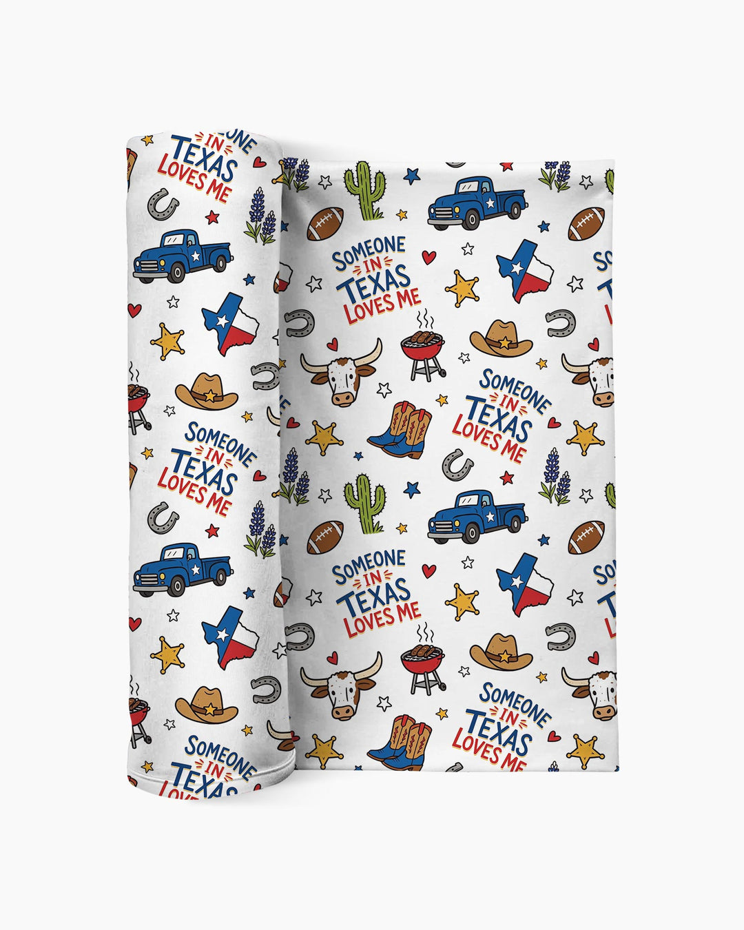 Someone in Texas Loves Me Swaddle Blanket