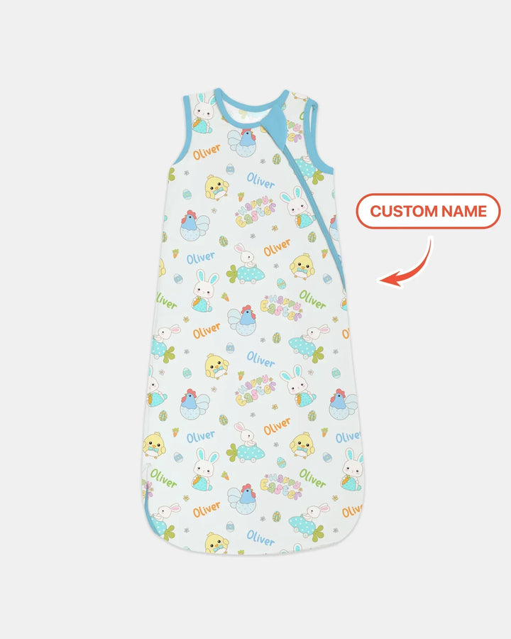 Custom name Happy Easter Bamboo Sleep Bag