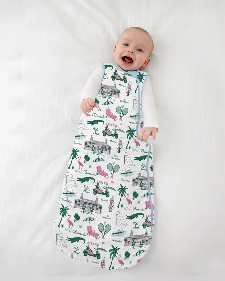Preppy Palm Getaway Bamboo Sleep Bag