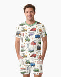 Little Farmer Bamboo Men Short Sleeve Short Pajama Set