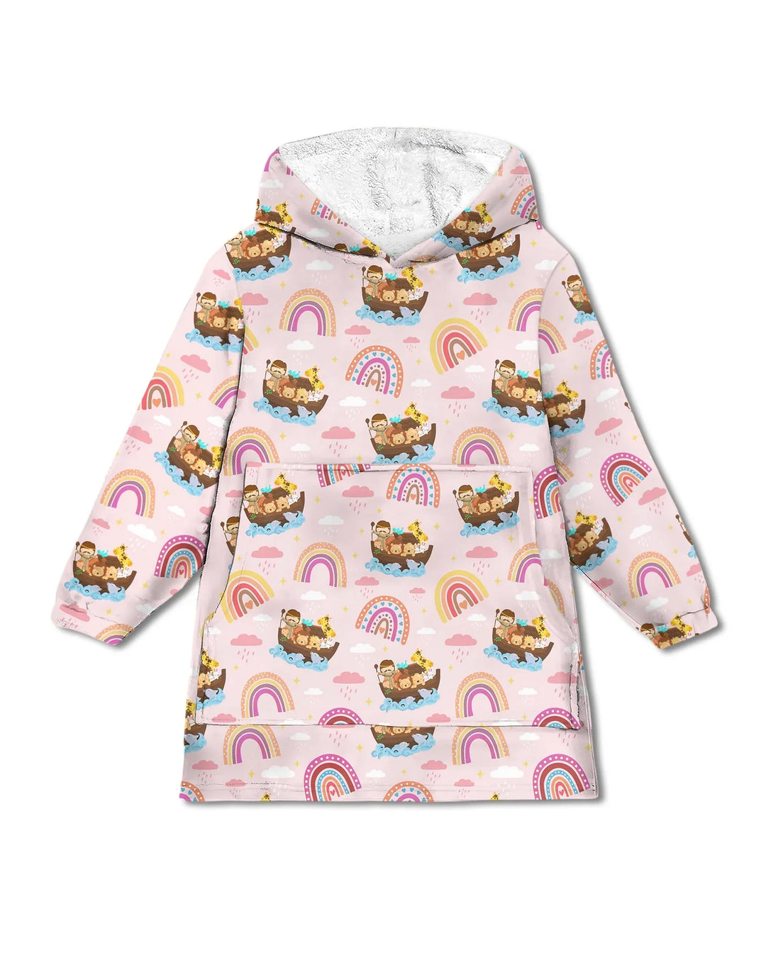 Noah’s Ark & God’s Rainbow Promise Wearable Bamboo Blanket Hoodie
