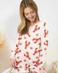 Crawfish Pinch Bamboo Women Pajama Set