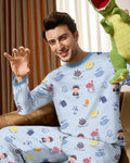 Cute Ramadhan Mubarak Bamboo Men's Pajama Set