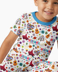 Fiesta Hispanic Heritage Month Bamboo Two Piece Short Sleeve Pajama Set