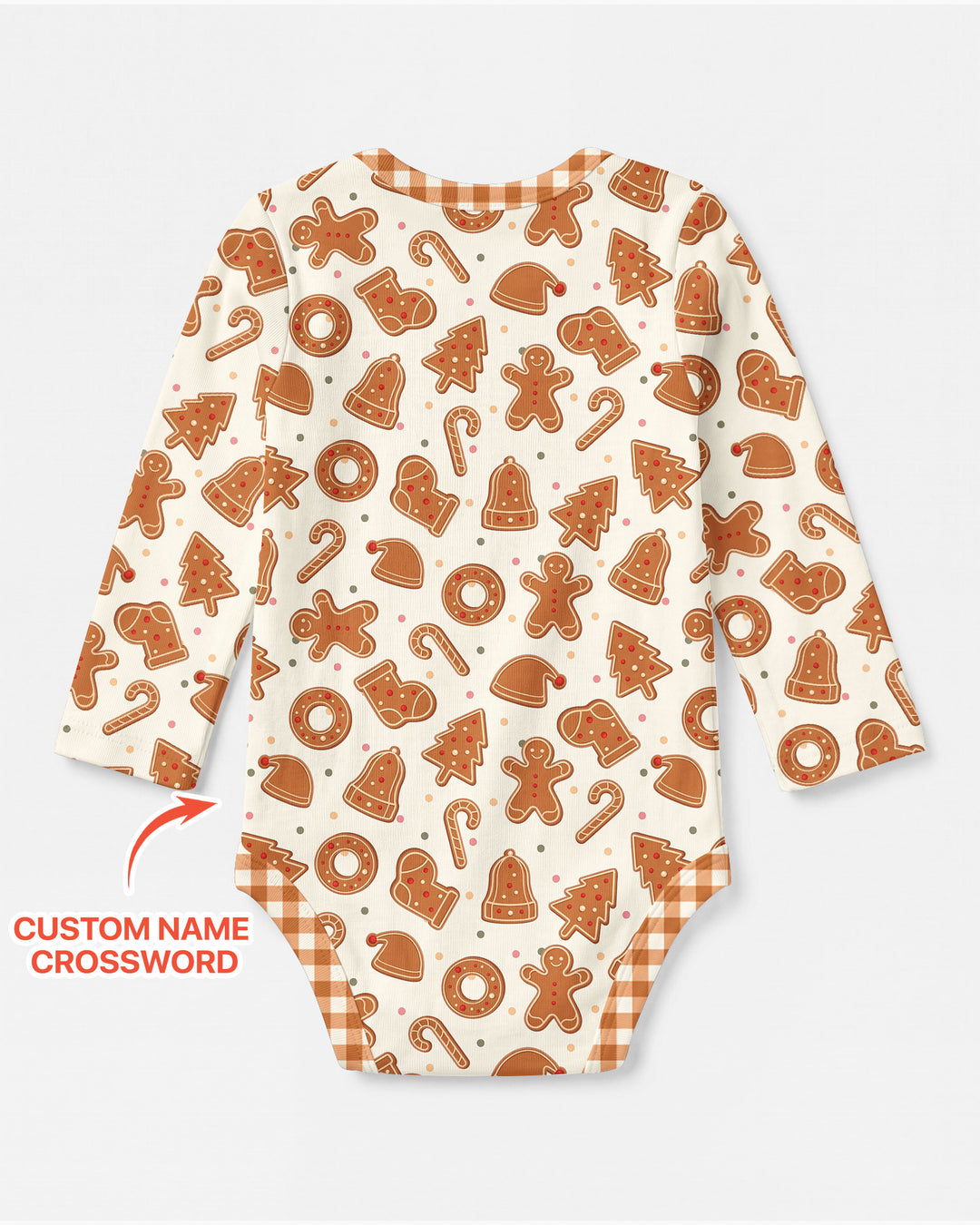 Custom Crossword Cookie Crew Bamboo Bodysuit