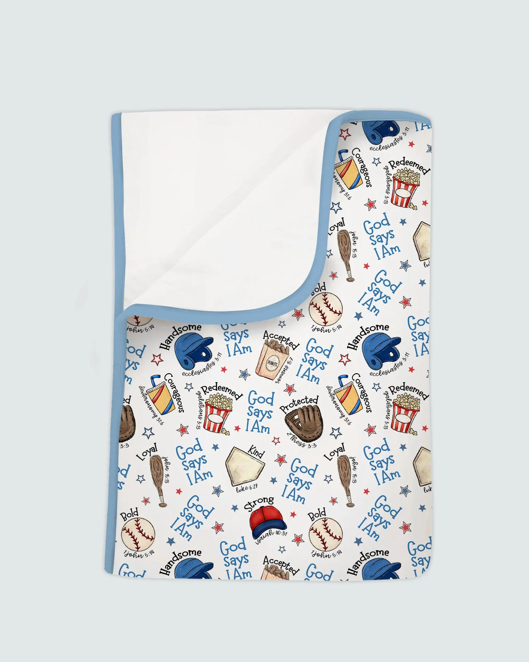 Christian Baseball Bamboo Blanket