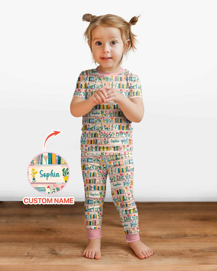 CUSTOM Template Bamboo Two Piece Short Sleeve Pyjamas Set