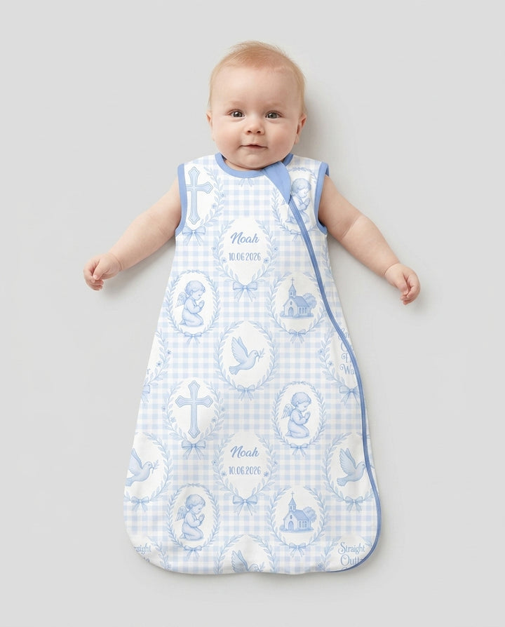 Custom Name Baptism Straight Outta Holy Water Bamboo Sleep Bag