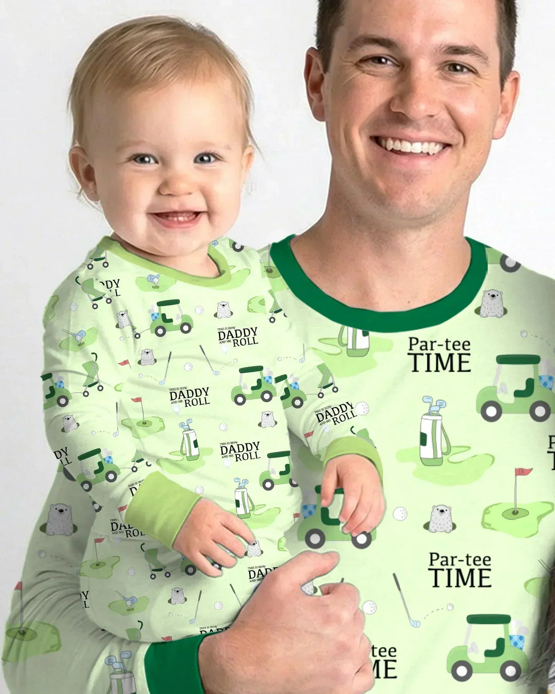 Daddy Golf Team Bamboo Two Piece Long Sleeve Pajama Set