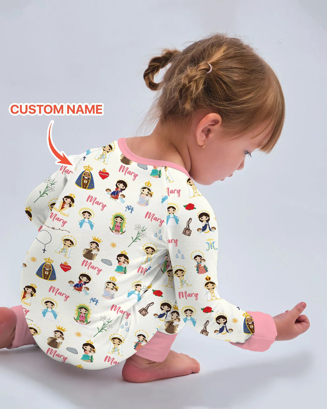Custom Name Mother Mary Bamboo Convertible Zippy