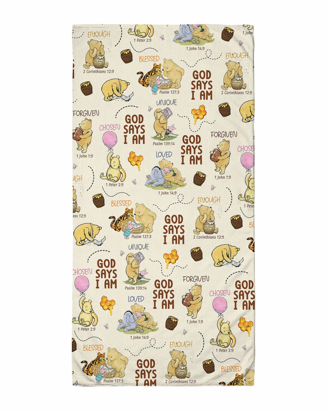 God Says I Am – Little Blessings Bamboo Beach Towel