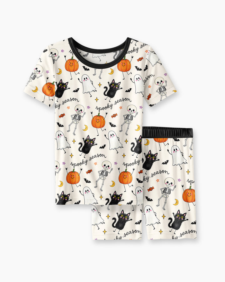 Template Bamboo Two Piece Short Sleeve Shorts Pyjamas Set
