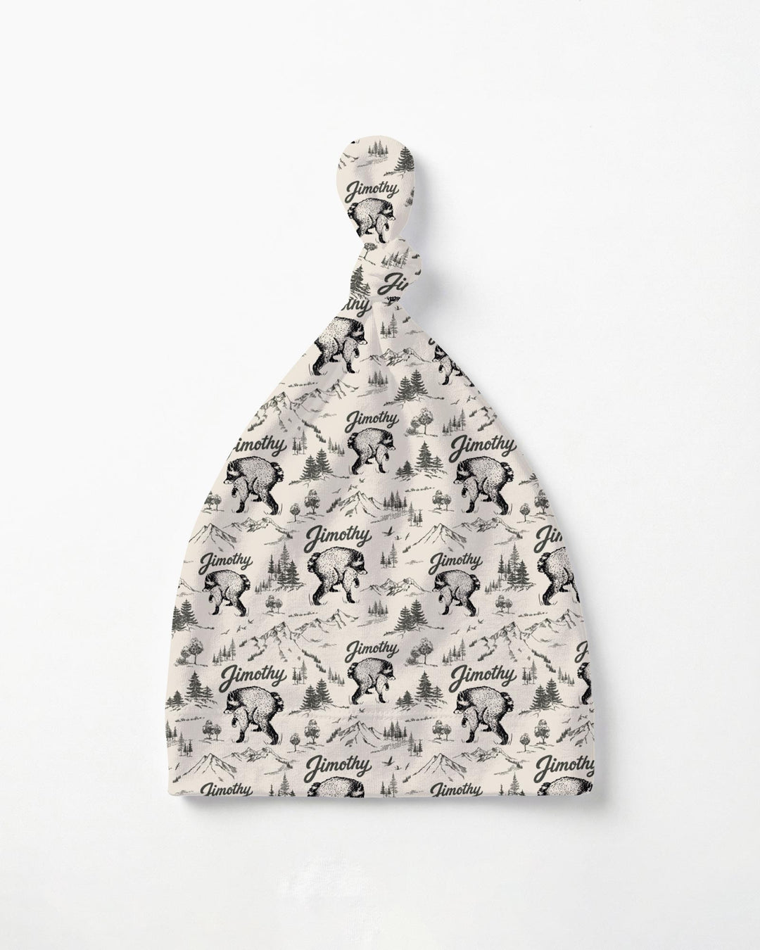Vintage Jimothy Racoon Family Matching Bamboo Knotted Hat