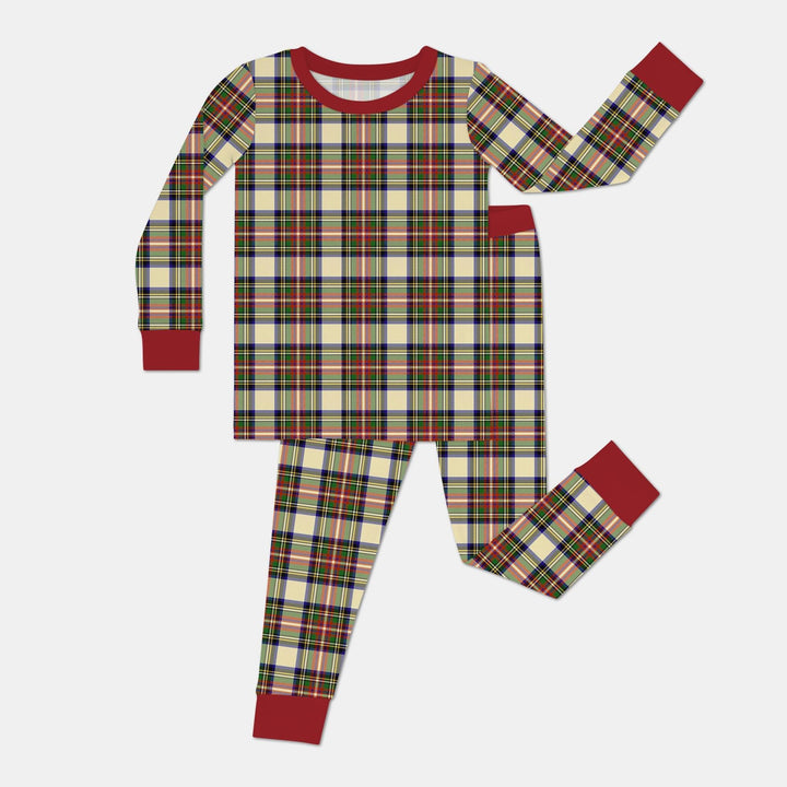 Cozy Evergreen Plaid Bamboo Two Piece Long Sleeve Pajama Set