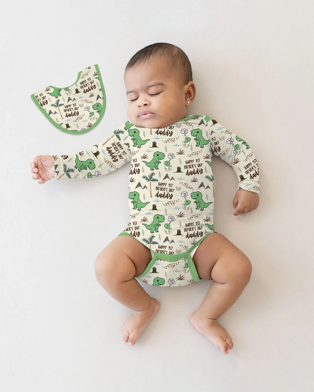 First Father's Day Daddysaurus Bamboo Bodysuit
