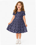 Very Peri Moths Bamboo Twirl Dress