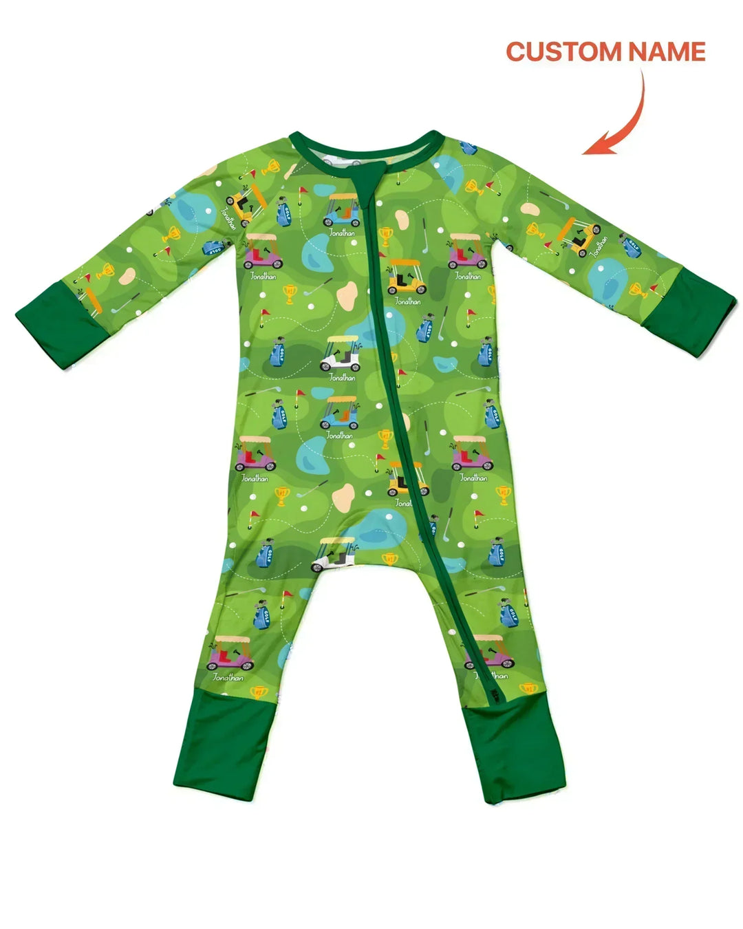 Custom Name Golf Season Family Matching Bamboo Convertible Zippy