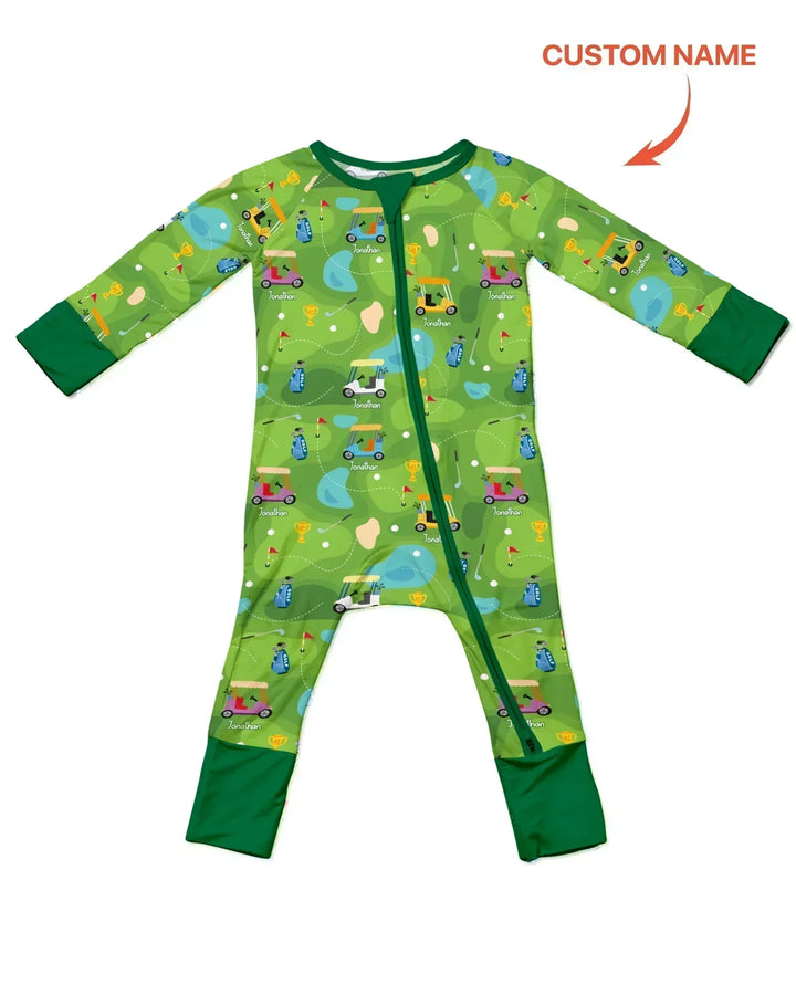 Custom Name Golf Season Family Matching Bamboo Convertible Zippy